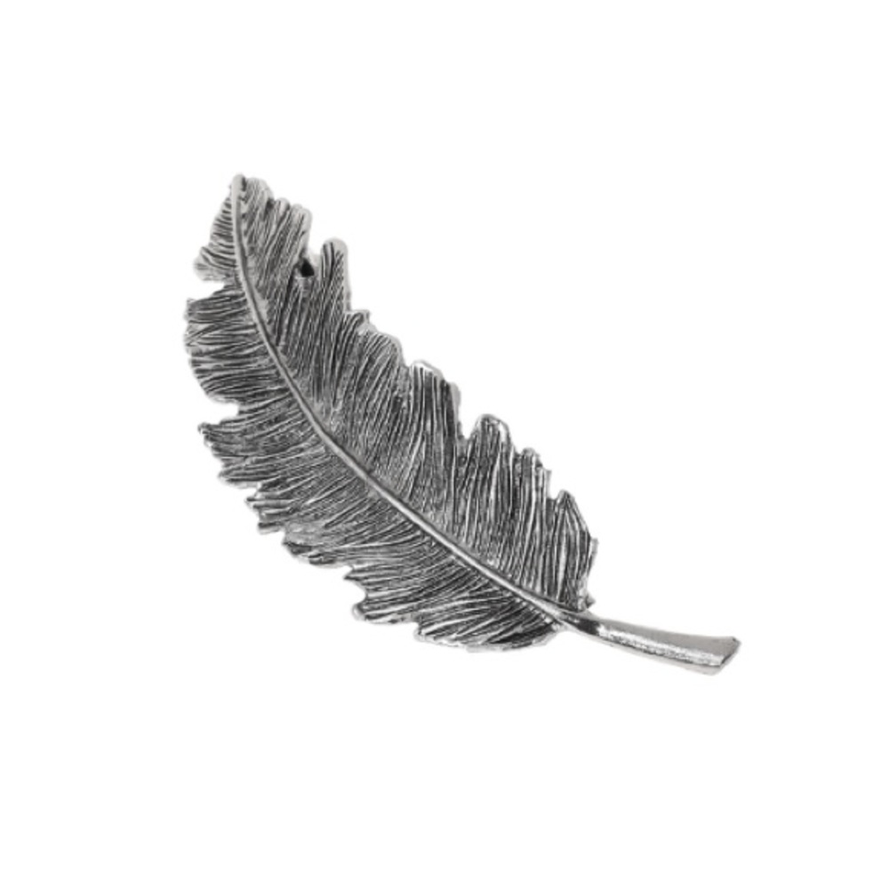 Silver Leaf Hair Clip Cute Metal Barrette